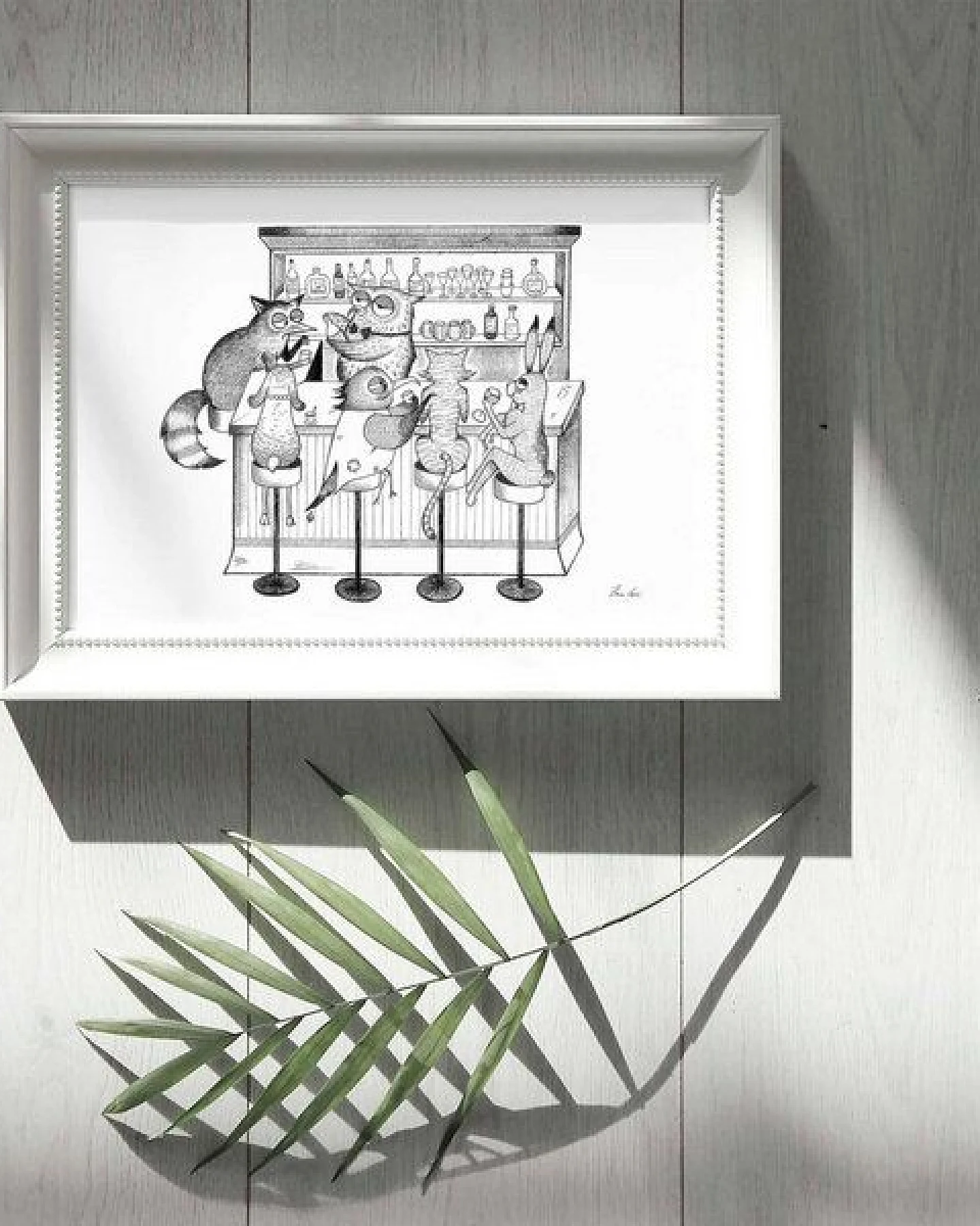 Kunstdruck »Tierbar« von LIGARTI – Ansicht 2