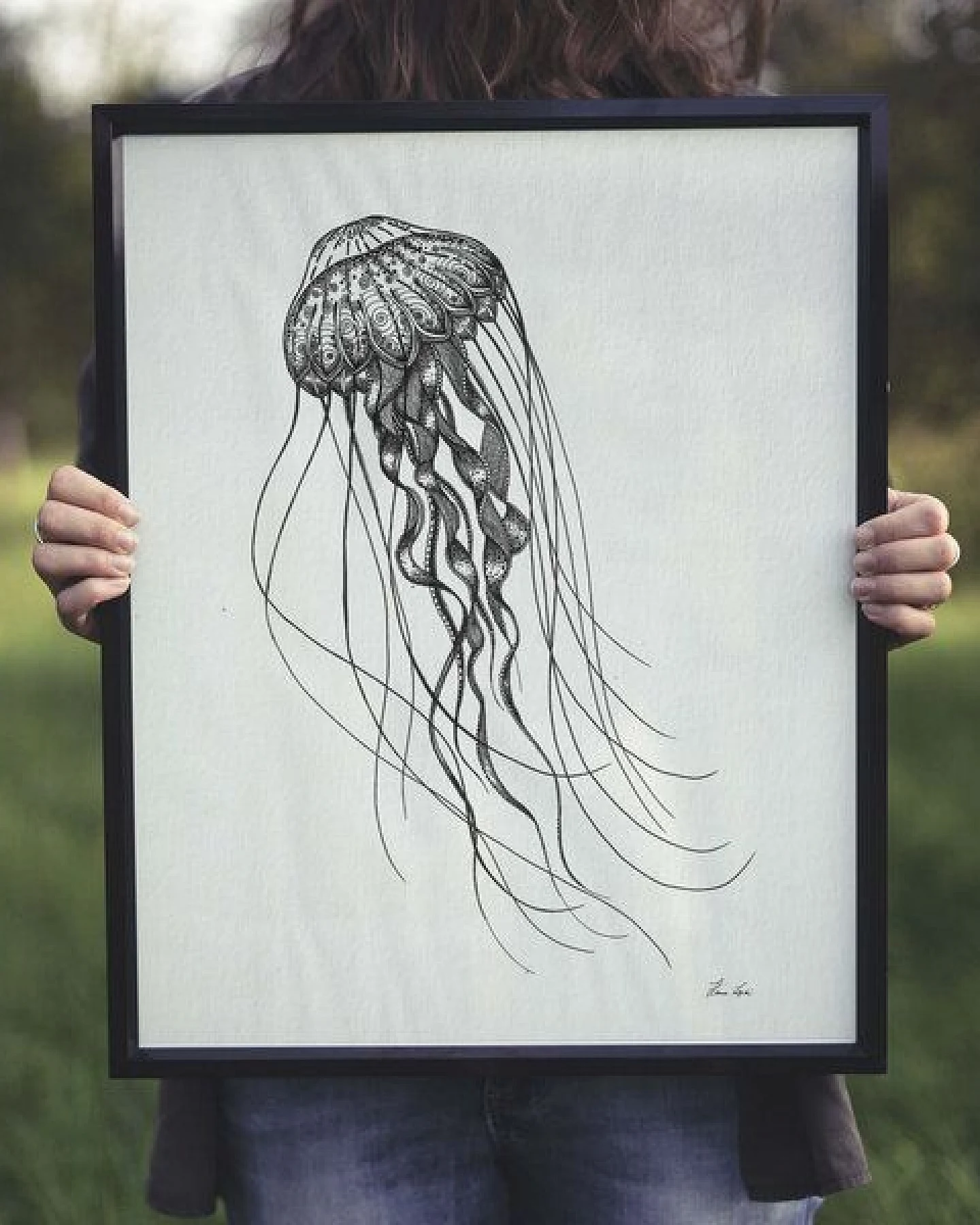 Kunstdruck »Tiefseequalle« von LIGARTI – Ansicht 4