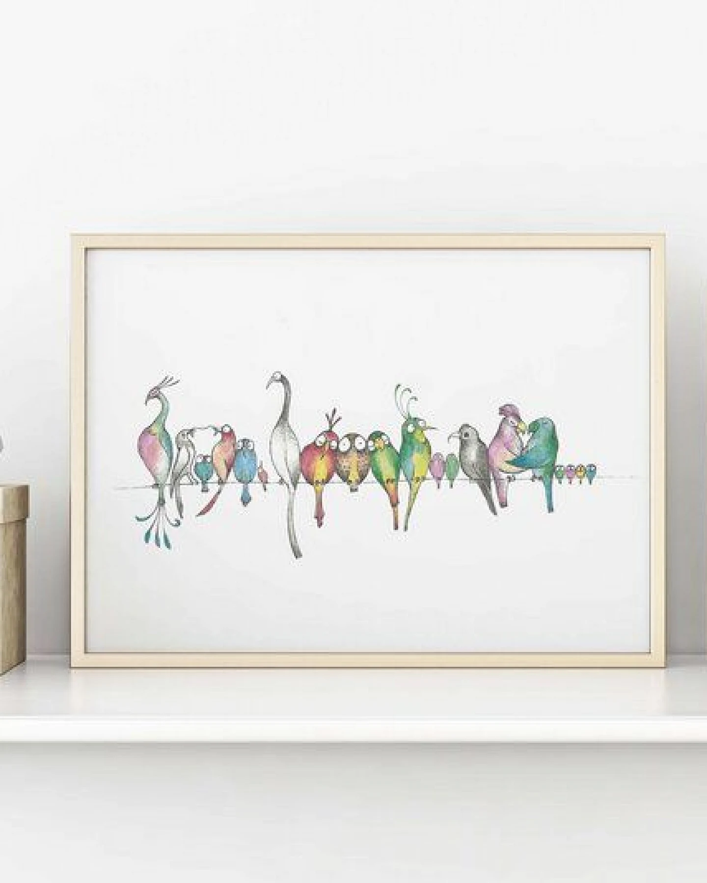 Kunstdruck »Vogelparade« von LIGARTI – Ansicht 2