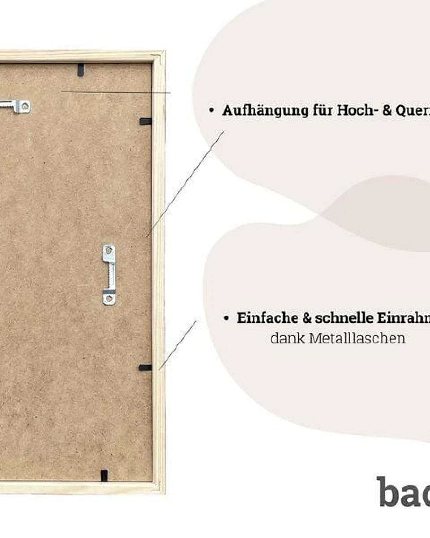 Bilderrahmen »Eiche« von LIGARTI – Ansicht 3