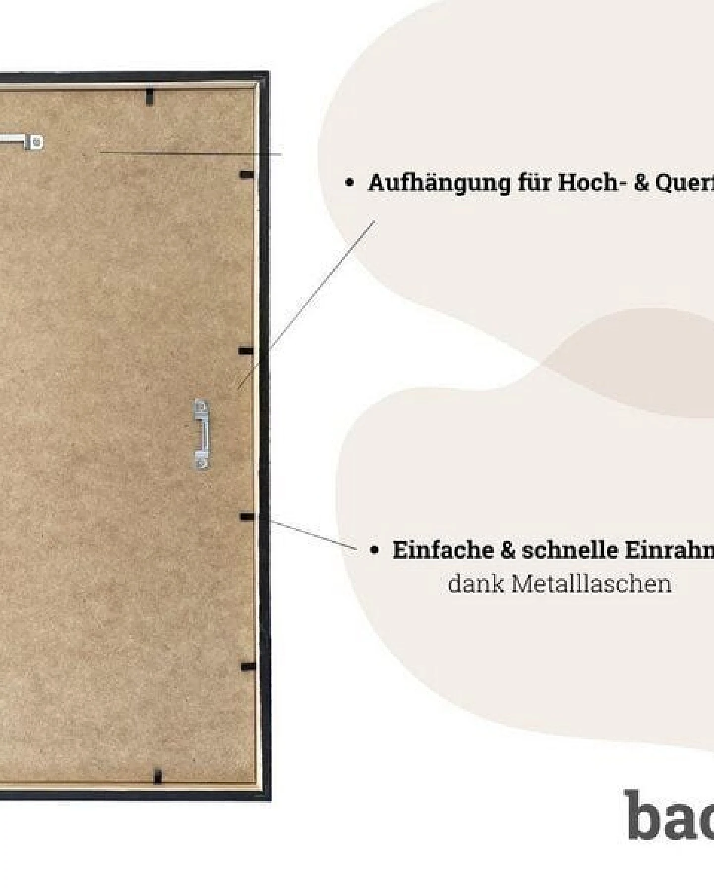 Bilderrahmen »Schwarz« von LIGARTI – Ansicht 4