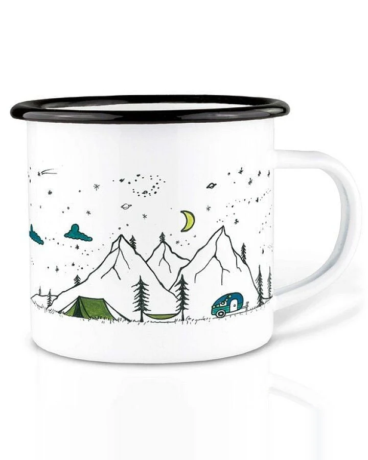 Emailletasse »Camping Life« von LIGARTI