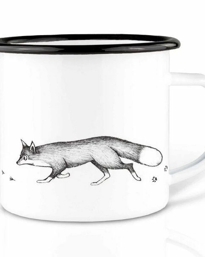 Emailletasse »Fuchs und Gans« von LIGARTI
