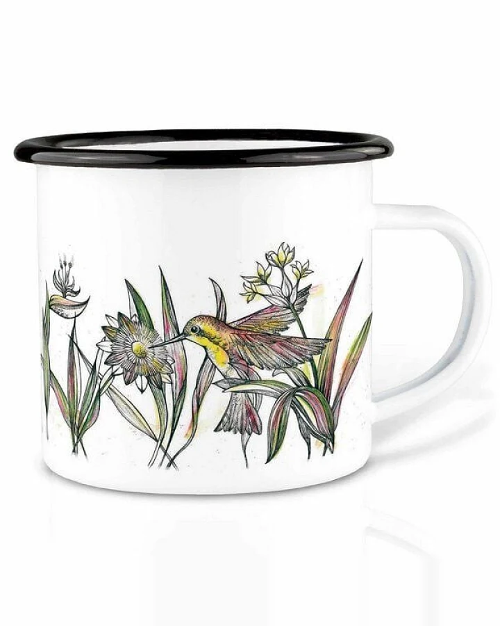 Emailletasse »Kolibris« von LIGARTI