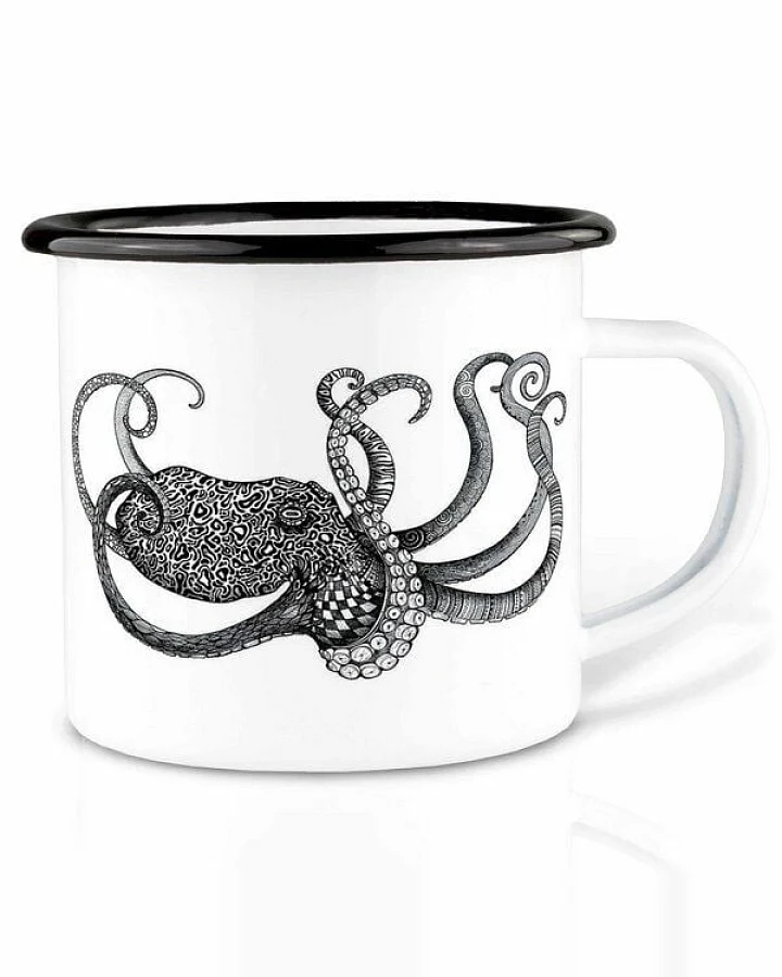 Emailletasse »Oktopus« von LIGARTI
