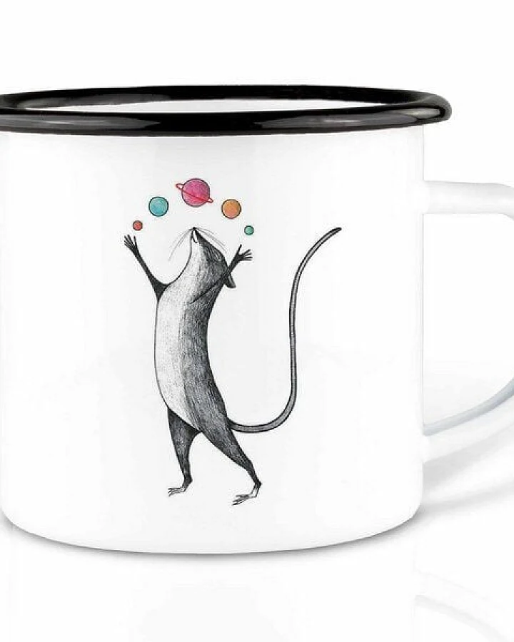 Emailletasse »Planetenmaus« von LIGARTI
