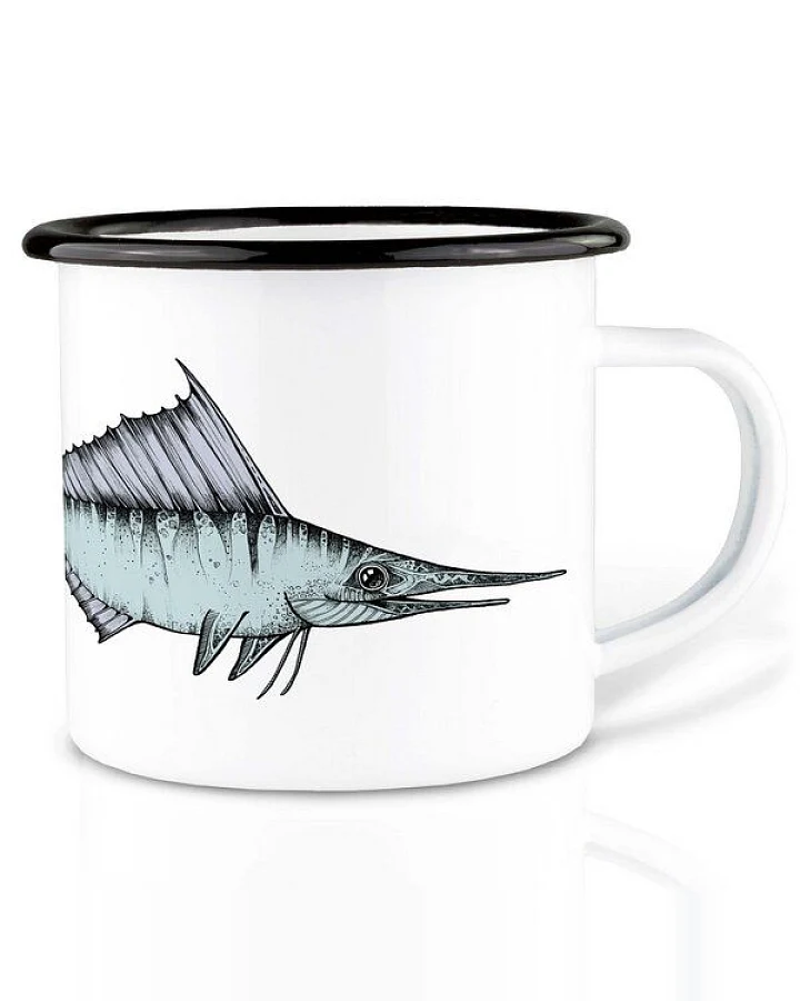 Emailletasse »Schwertfisch« von LIGARTI