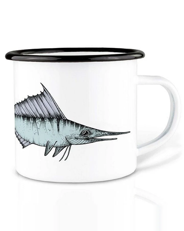 Emailletasse »Schwertfisch« von LIGARTI