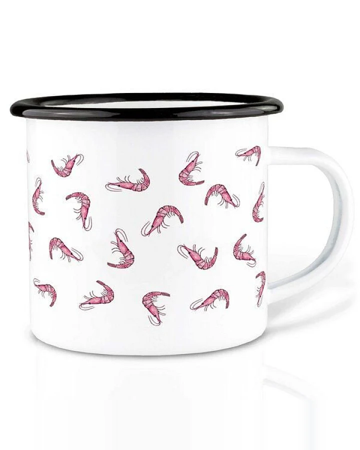 Emailletasse »Shrimp Cocktail« von LIGARTI