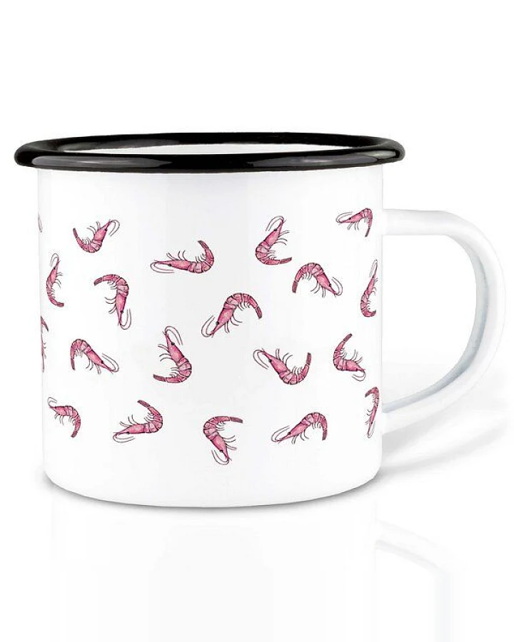 Emailletasse »Shrimp Cocktail« von LIGARTI