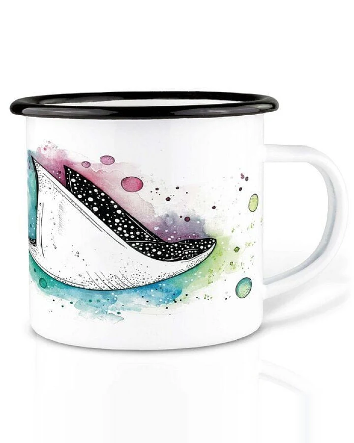 Emailletasse »Space Rochen« von LIGARTI