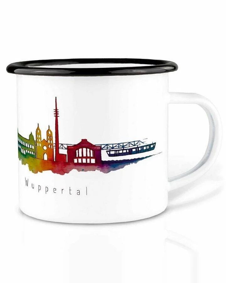 Emailletasse »Wuppertal« von LIGARTI