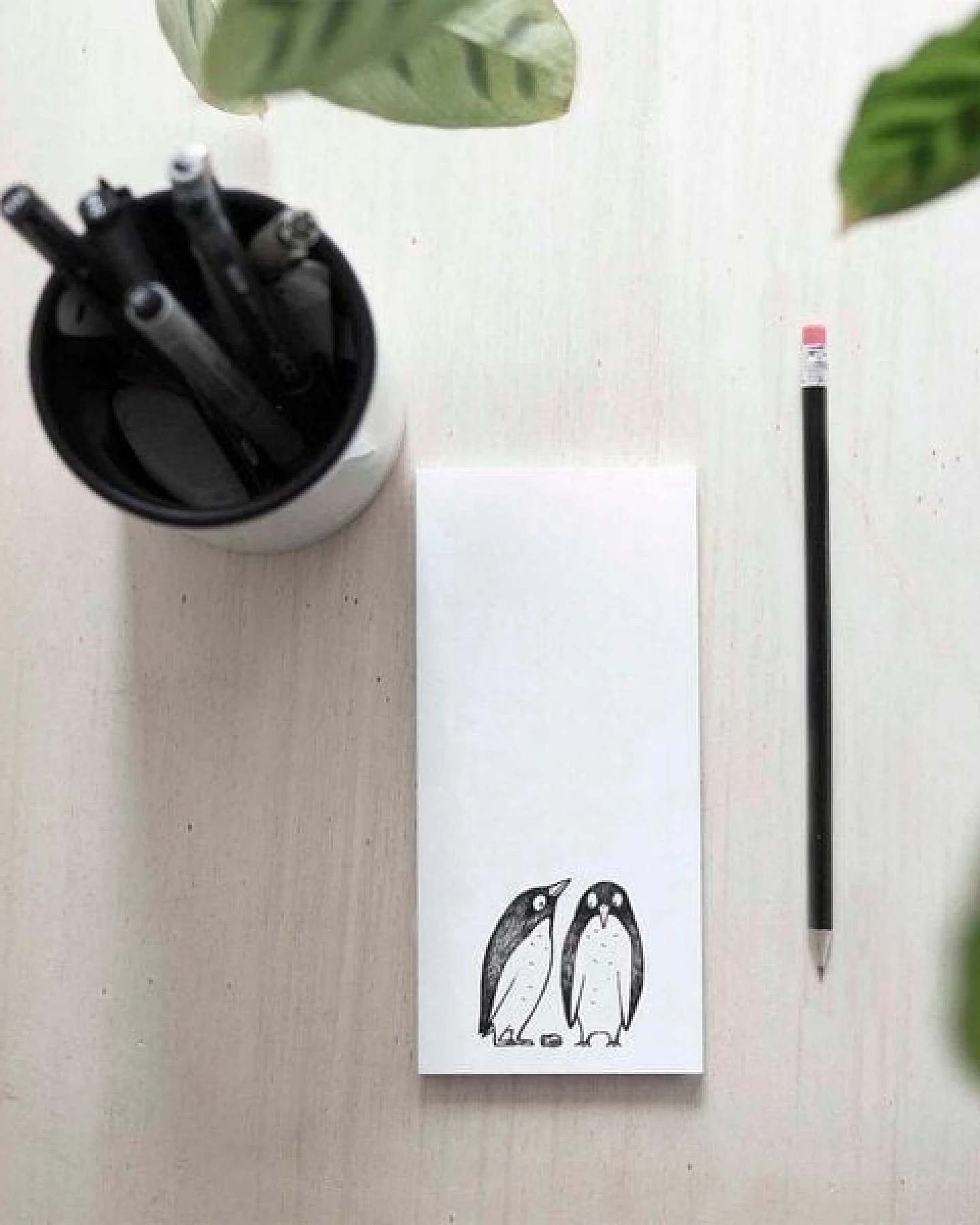 Notizblock 3er-Set »Pinguin Lovestory« von LIGARTI – Ansicht 4