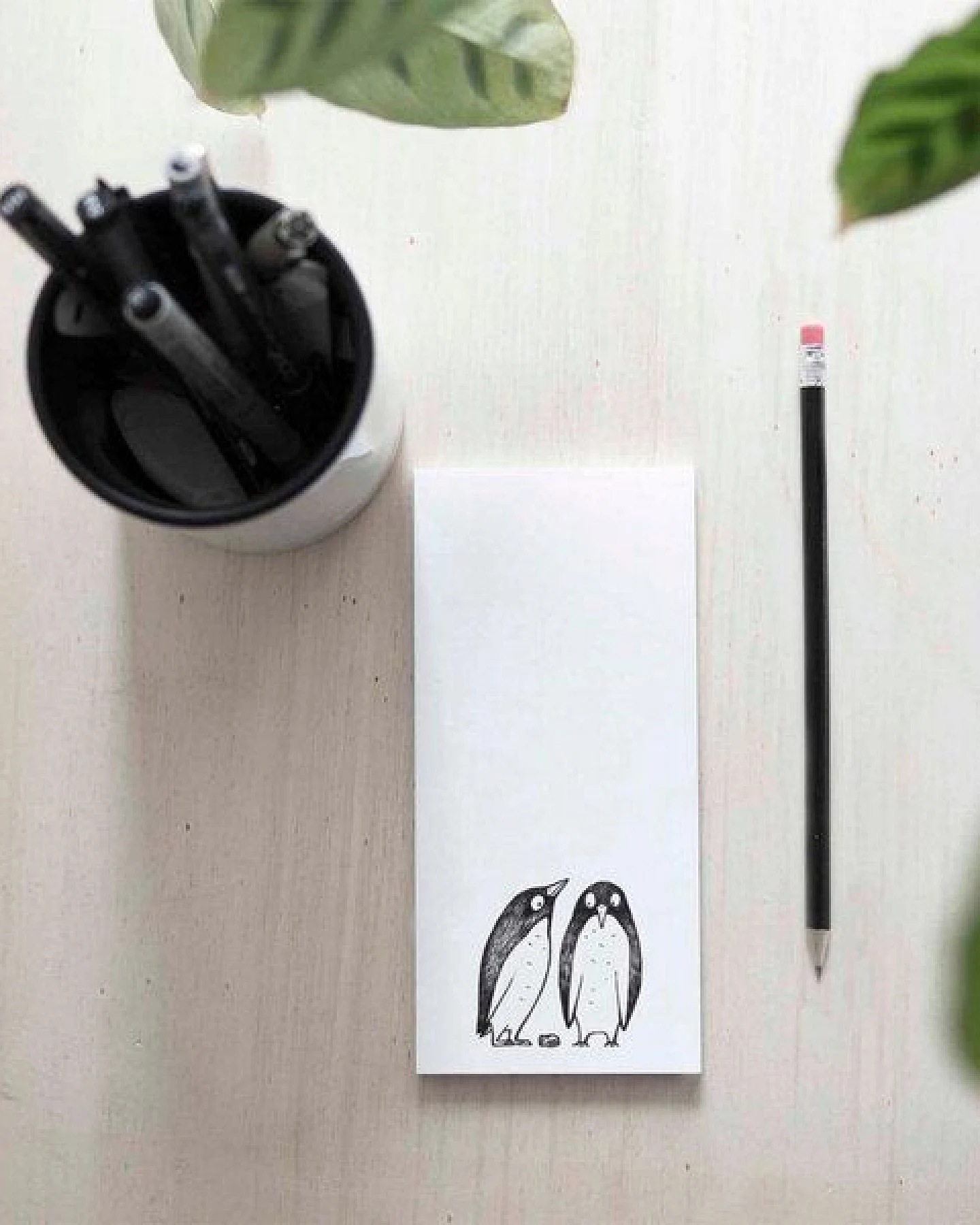 Notizblock 3er-Set »Pinguin Lovestory« von LIGARTI – Ansicht 4