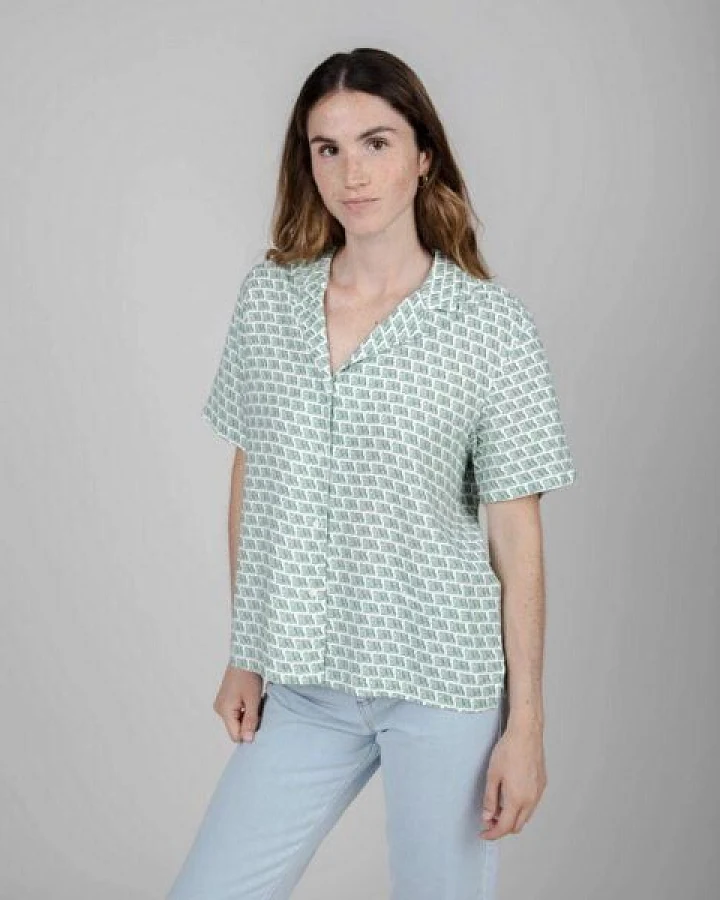 Brava Fabrics Guapa Aloha Bluse White