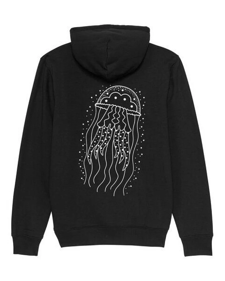 vis wear Qualle Unisex Premium Hoodie aus Bio-Baumwolle