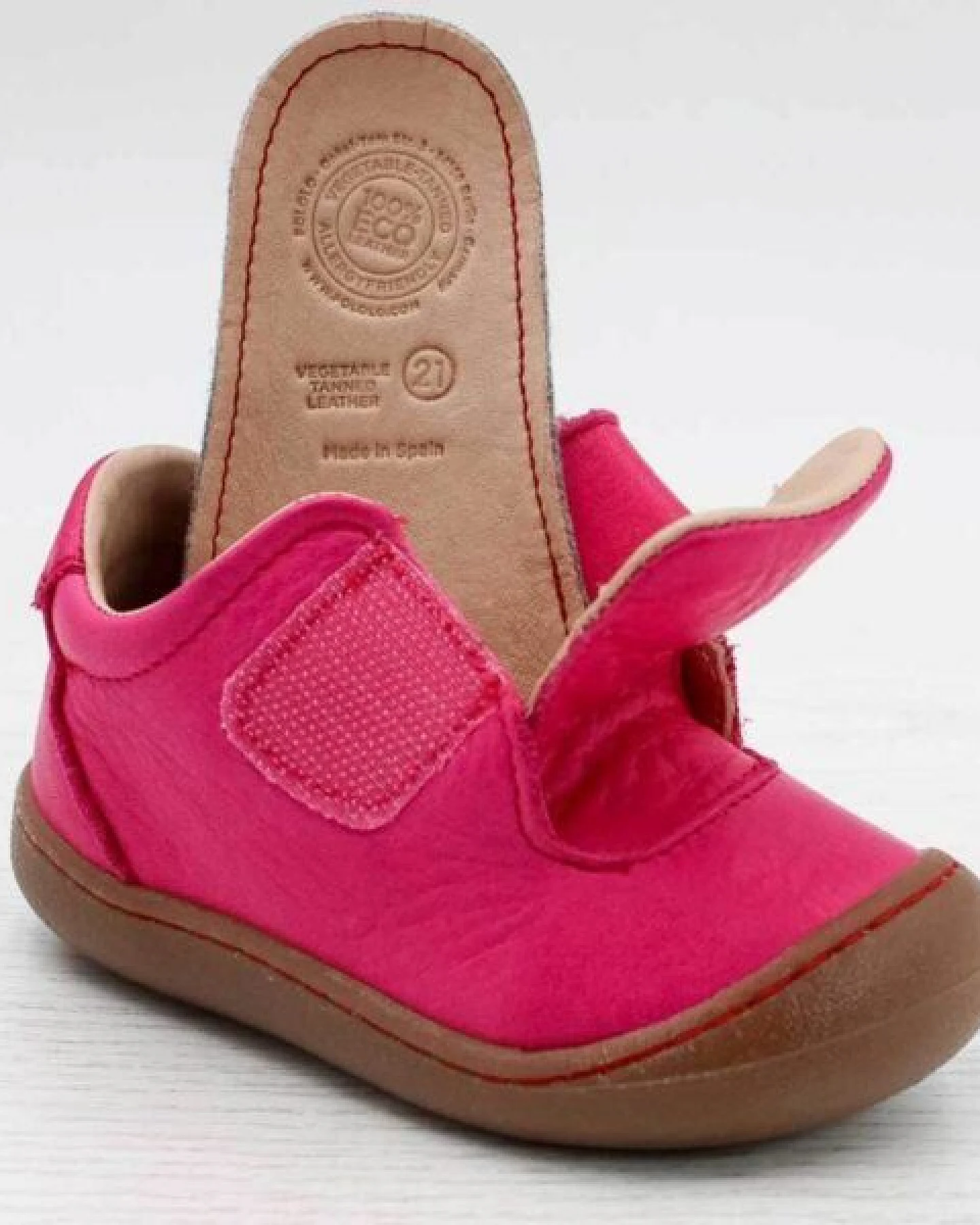 Pololo Halbschuh/ Lauflerner "Primero" aus pflanzlich gegerbtem Leder, Größen 20-27 – Ansicht 4