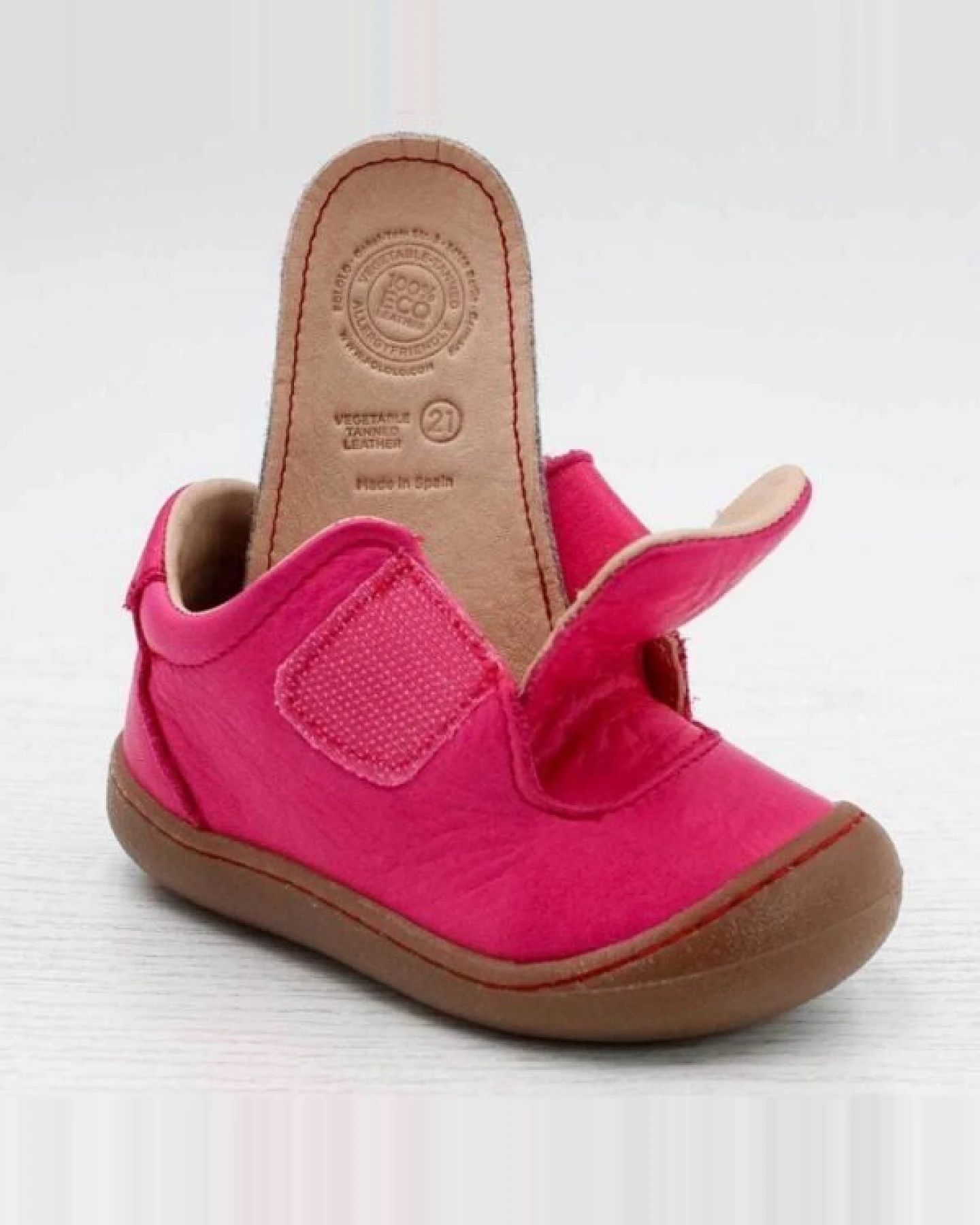 Pololo Halbschuh/ Lauflerner "Primero" aus pflanzlich gegerbtem Leder, Größen 20-27 – Ansicht 4