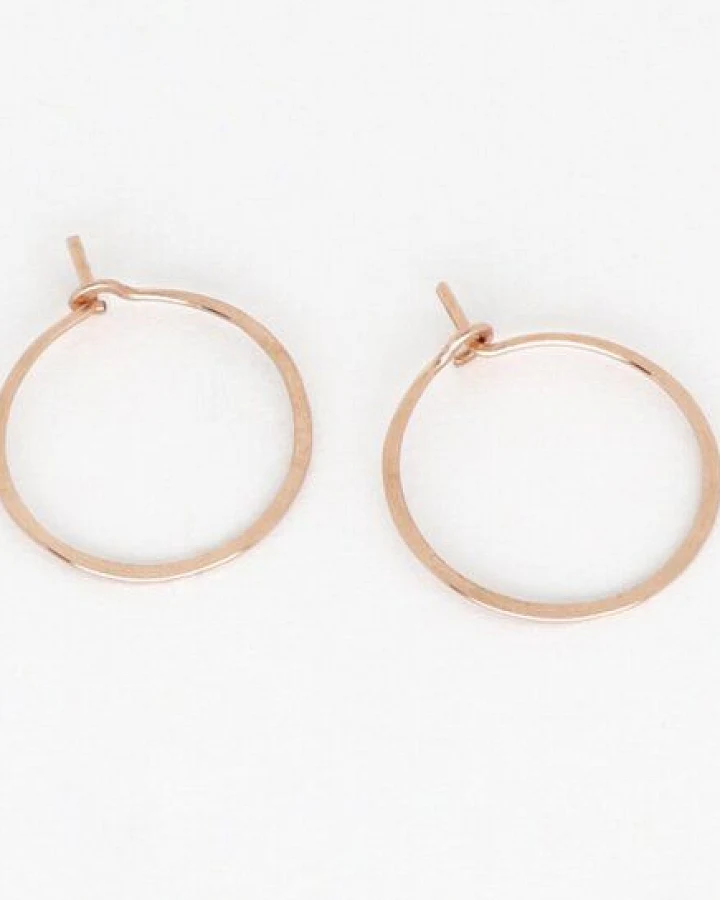 BELLYBIRD Jewellery CREOLEN - Kreis, gehämmert, S/M/L