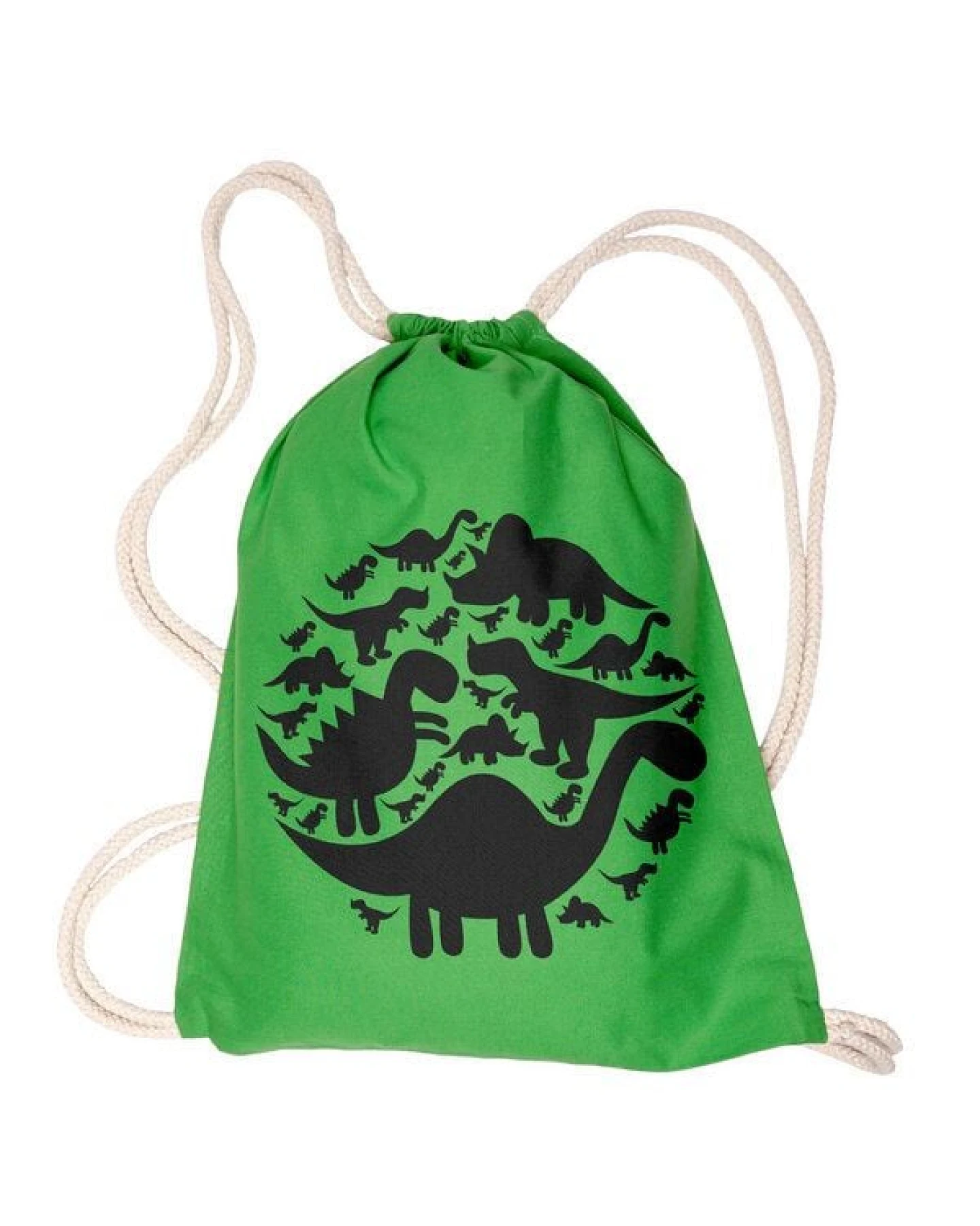 HANDGEDRUCKT Schul-Turnbeutel "Dinos" – Ansicht 4