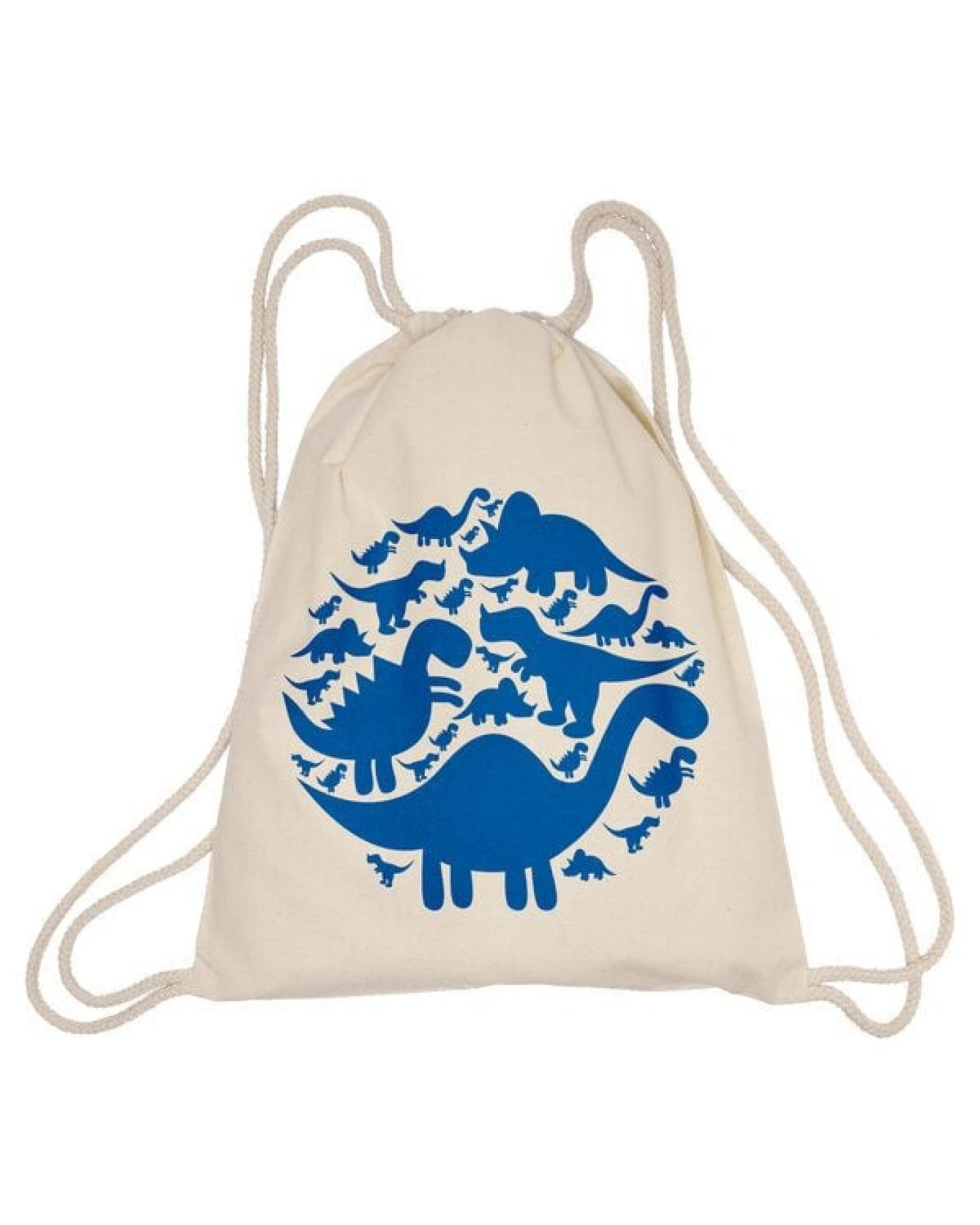 HANDGEDRUCKT Schul-Turnbeutel "Dinos" – Ansicht 4