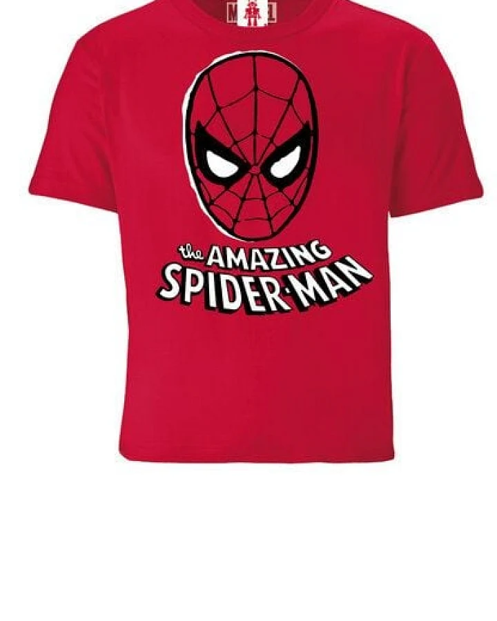 LOGOSH!RT LOGOSHIRT - Marvel Comics - Spider-Man - Maske - Bio T-Shirt Print - Junge & Mädchen