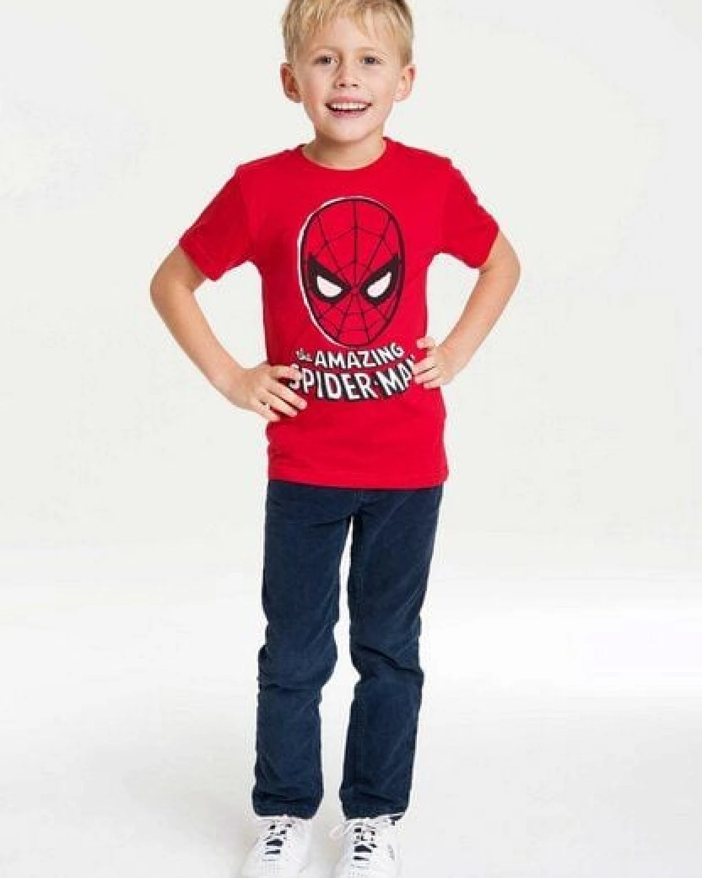 LOGOSH!RT LOGOSHIRT - Marvel Comics - Spider-Man - Maske - Bio T-Shirt Print - Junge & Mädchen – Ansicht 2