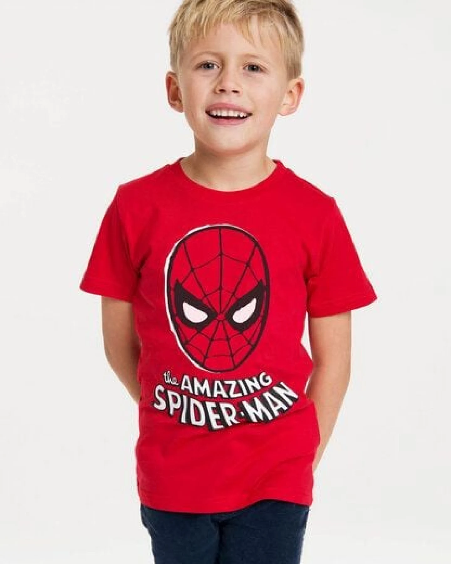 LOGOSH!RT LOGOSHIRT - Marvel Comics - Spider-Man - Maske - Bio T-Shirt Print - Junge & Mädchen – Ansicht 3