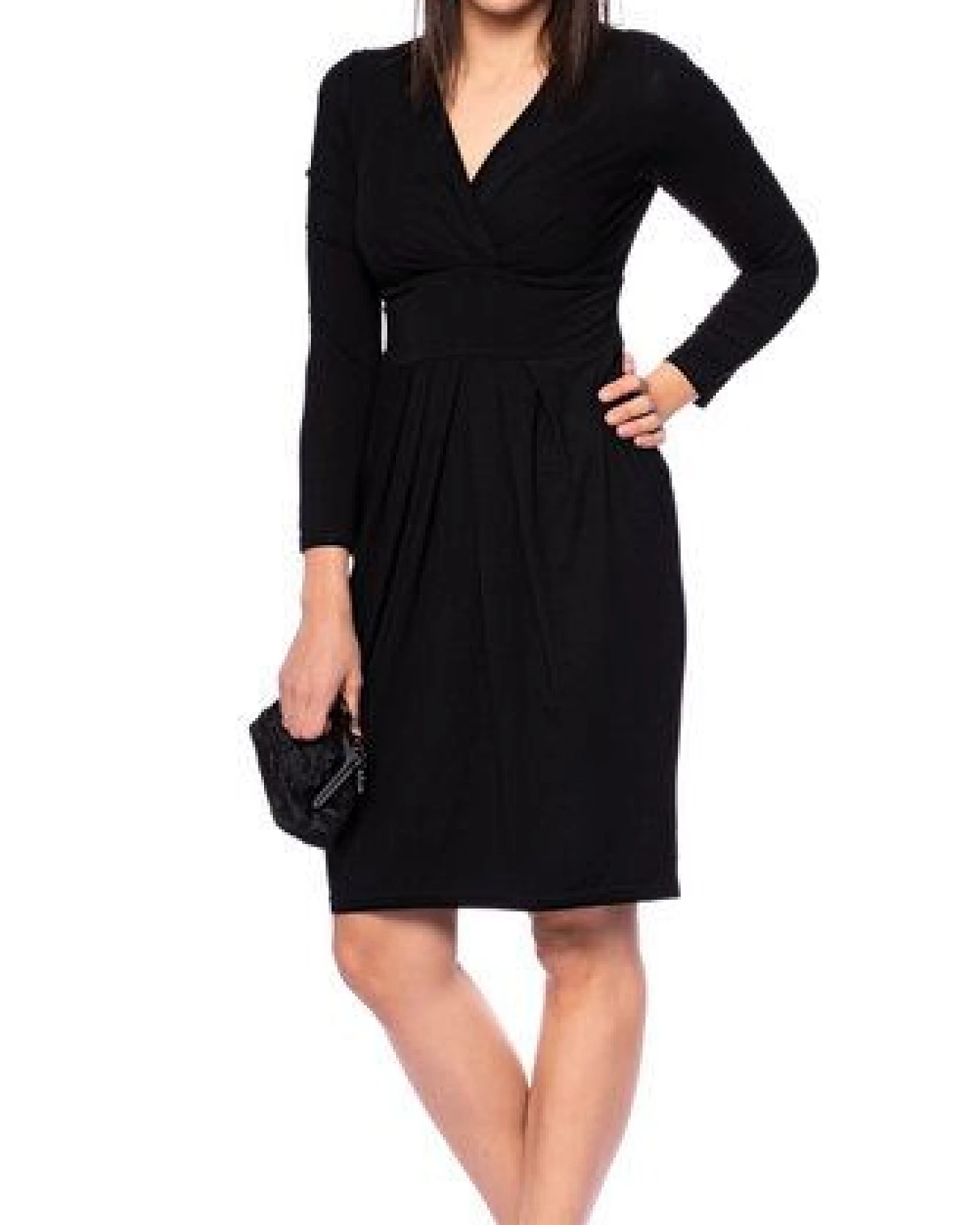 Ingoria DIANA Figurfreundliches Etui-Kleid mit Cache-Cœur-Ausschnitt – Ansicht 2