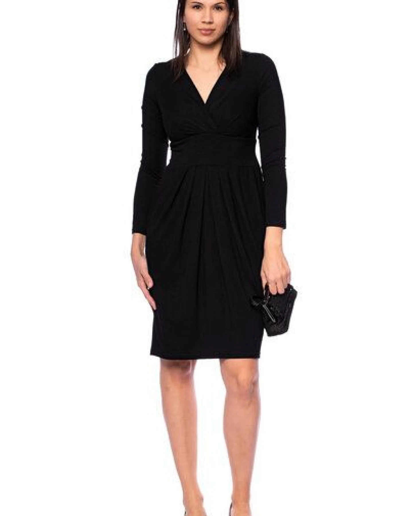 Ingoria DIANA Figurfreundliches Etui-Kleid mit Cache-Cœur-Ausschnitt – Ansicht 3