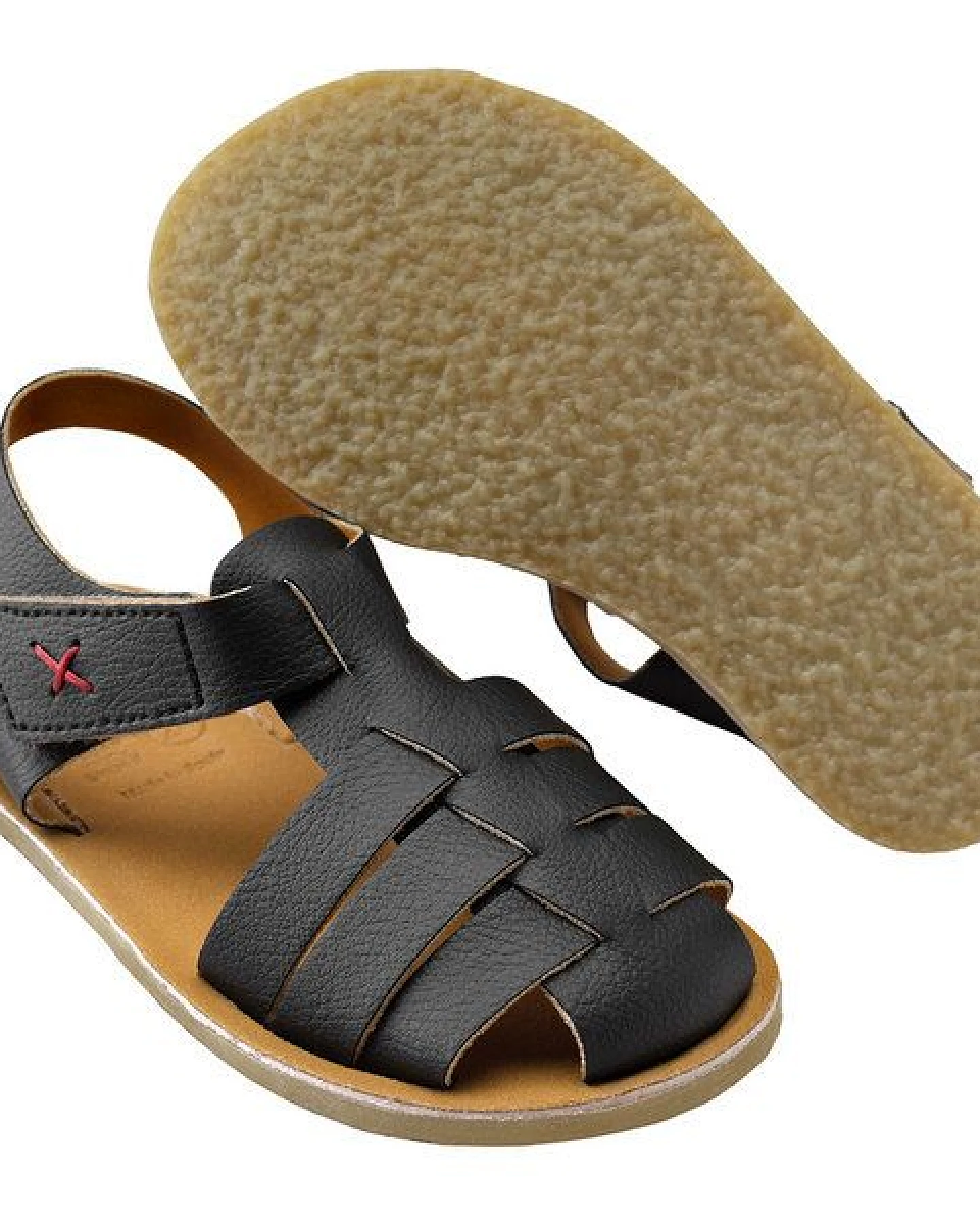 Pololo Vegane Sommersandale "Ibiza" aus einer Kaktus-Lederalternative, unisex, Gr. 20-34 – Ansicht 2