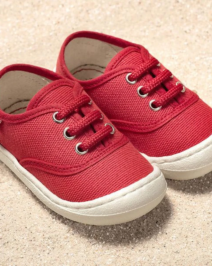 Pololo leichter Sommersneaker "Pepe" aus Baumwolle (Bio kbA), Größen 20-27