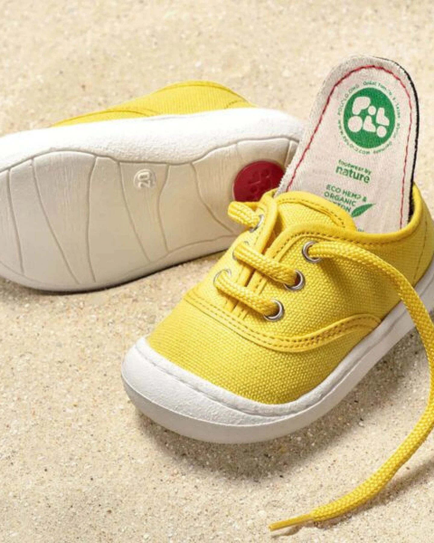Pololo leichter Sommersneaker "Pepe" aus Baumwolle (Bio kbA), Größen 20-27 – Ansicht 2