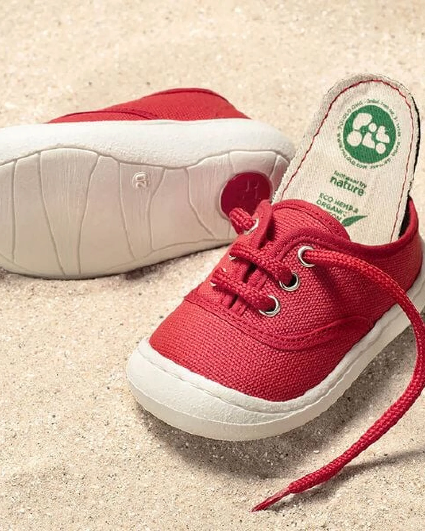 Pololo leichter Sommersneaker "Pepe" aus Baumwolle (Bio kbA), Größen 20-27 – Ansicht 2