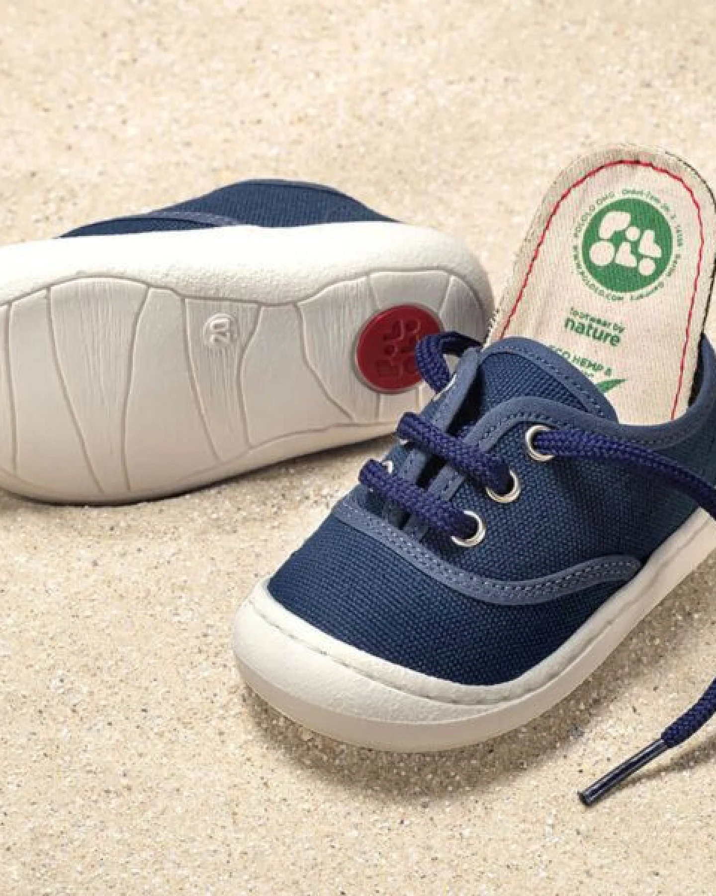 Pololo leichter Sommersneaker "Pepe" aus Baumwolle (Bio kbA), Größen 20-27 – Ansicht 2