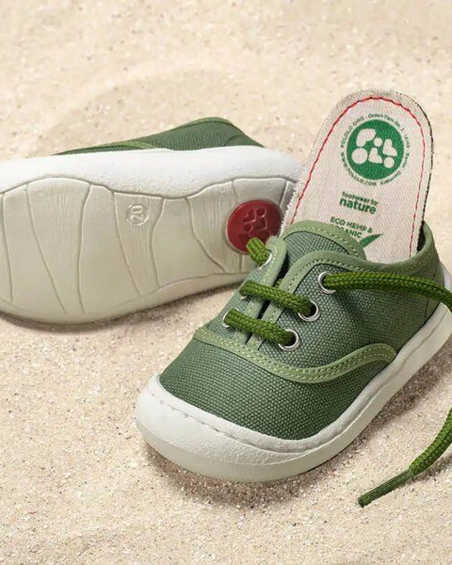Pololo leichter Sommersneaker "Pepe" aus Baumwolle (Bio kbA), Größen 20-27 – Ansicht 2