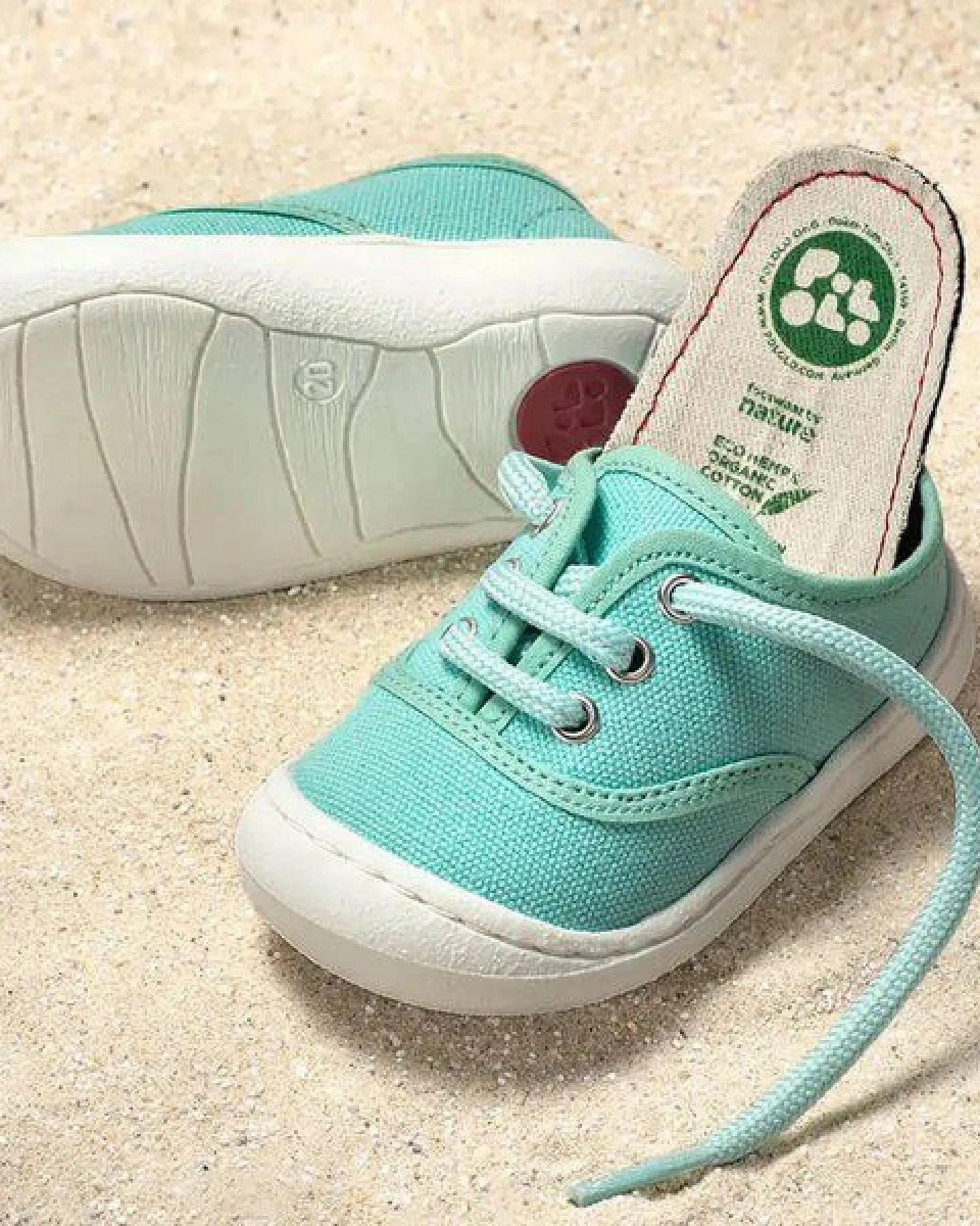 Pololo leichter Sommersneaker "Pepe" aus Baumwolle (Bio kbA), Größen 20-27 – Ansicht 2