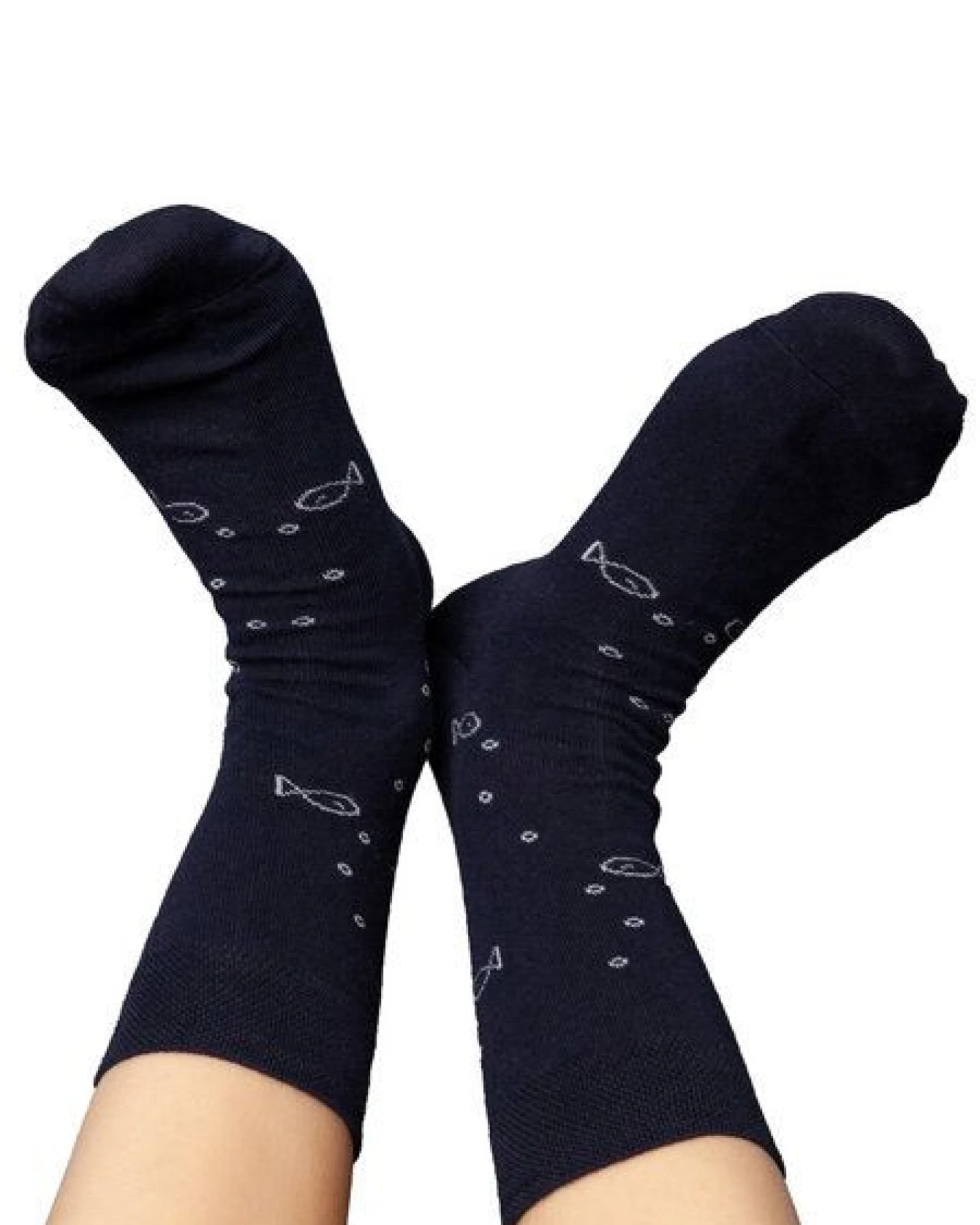 FellHerz 3er Pack Socken mit Bio-Baumwolle Anker dunkelblau – Ansicht 4