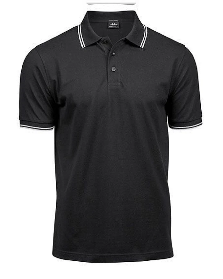 TeeJays Herren Men Stretch Polo Shirt Kurzarm Zweifarbig