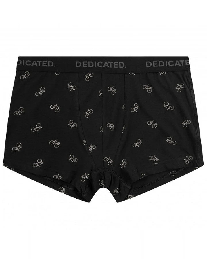 DEDICATED - Boxer Briefs Kalix Bike Pattern - Alltagsunterwäsche Gr S schwarz