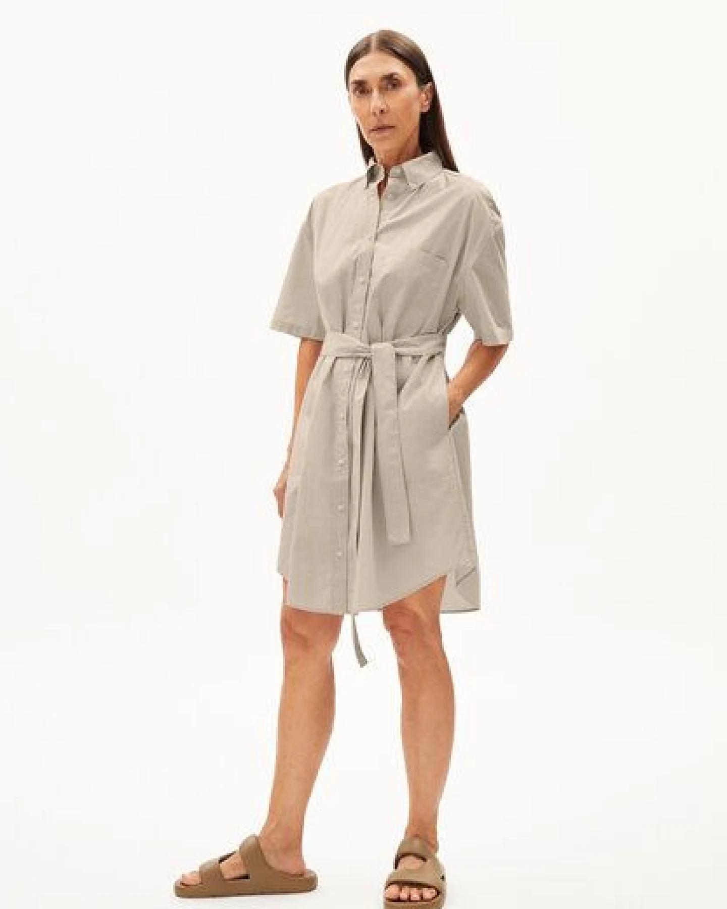 ARMEDANGELS JAASMYN - Damen Webkleid Oversized Fit aus Bio-Baumwolle – Ansicht 4