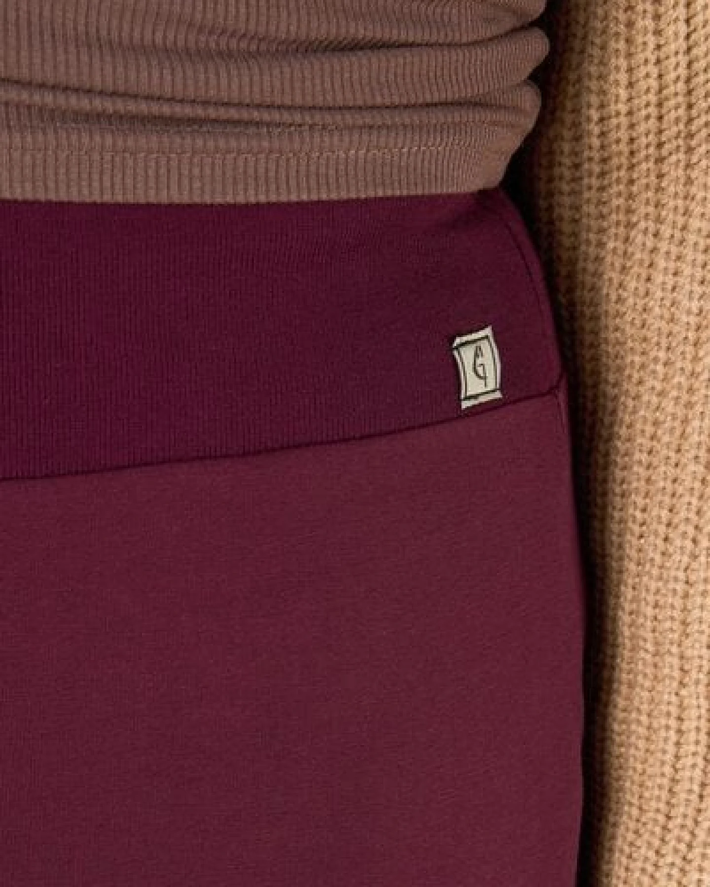 La Gitana Midirock - A-Linien Damen Rock aus Bio-Baumwolle. Modell: "Anella" – Ansicht 3