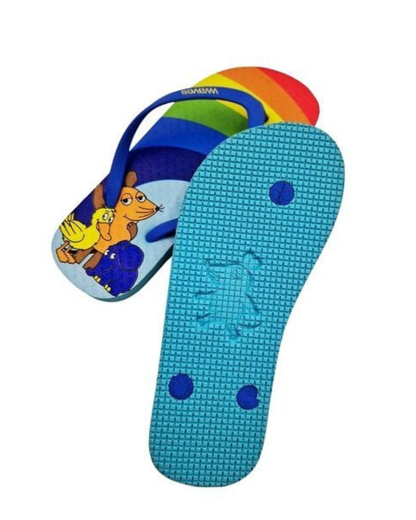 Waves Kinder Flip-Flops Die Maus „Regenbogen“ Größe 30-34 – Ansicht 4