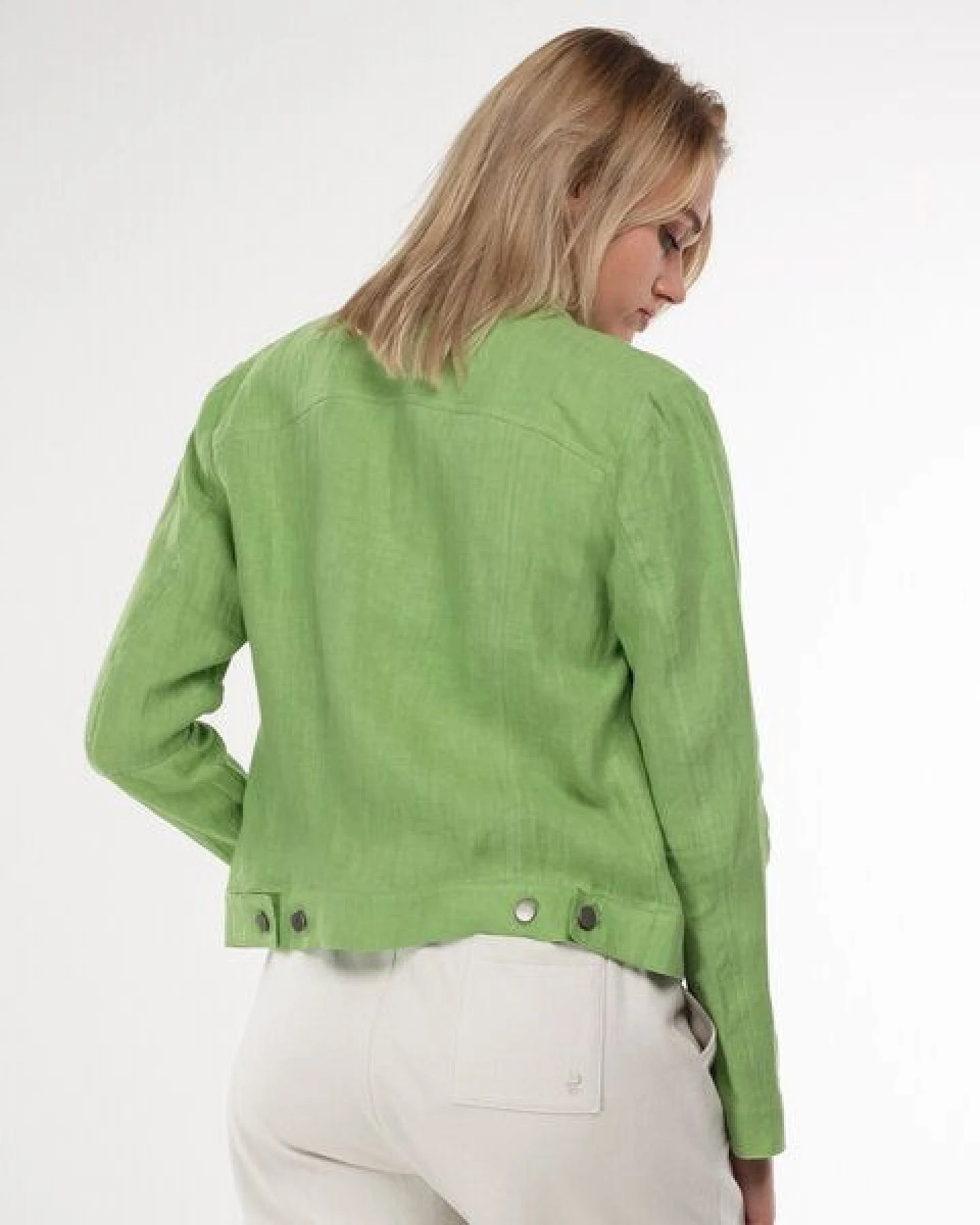 Alma & Lovis Kurzjacke aus reinem Leinen – Ansicht 4