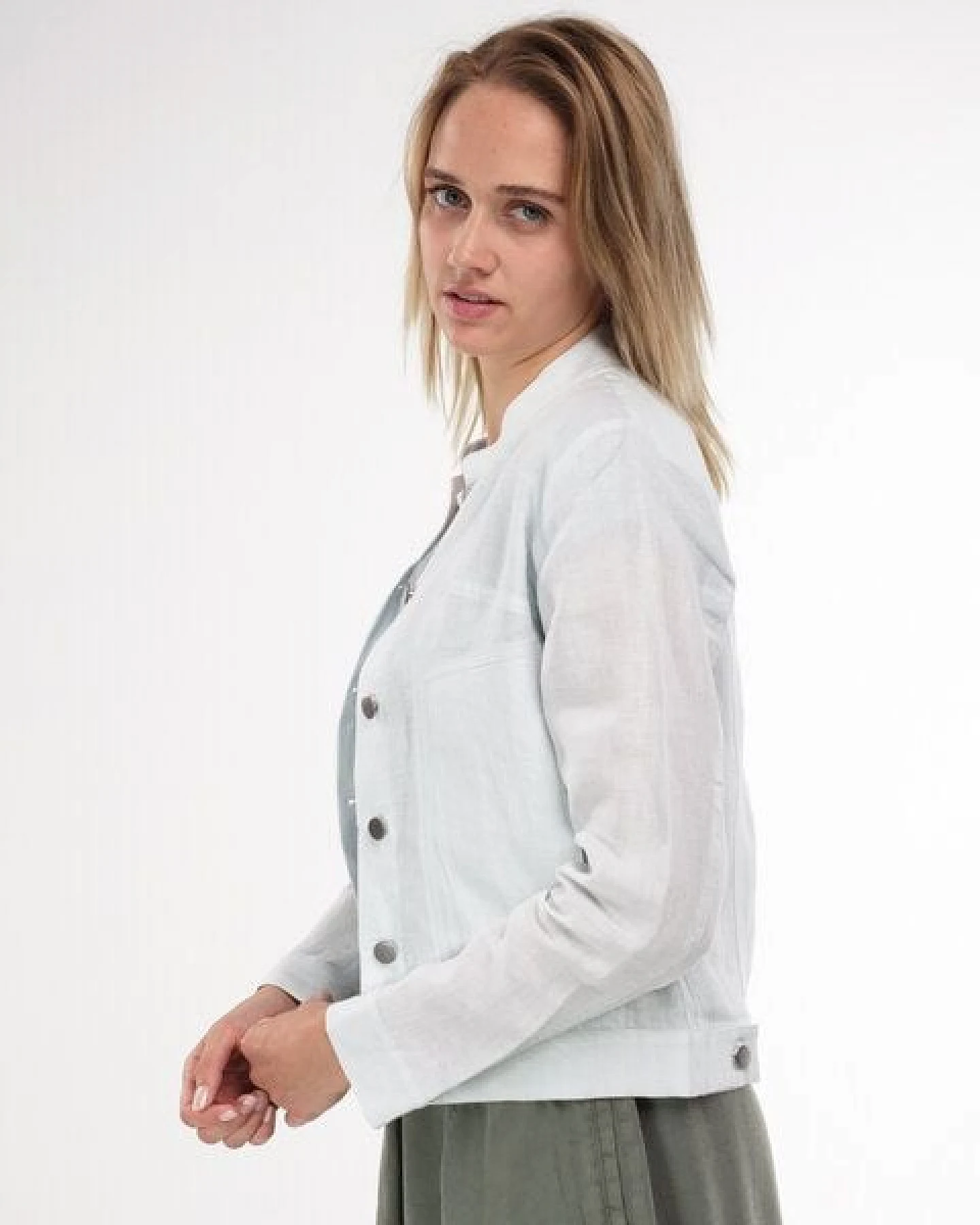 Alma & Lovis Kurzjacke aus reinem Leinen – Ansicht 3