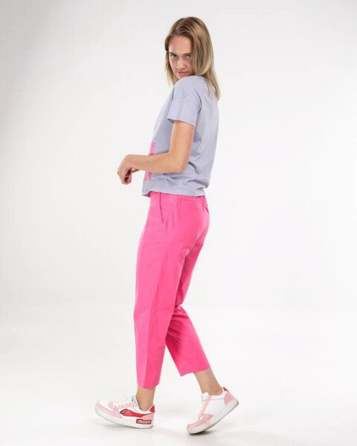 Alma & Lovis Sommerliche Popeline-Pants mit 7/8 Länge – Ansicht 2