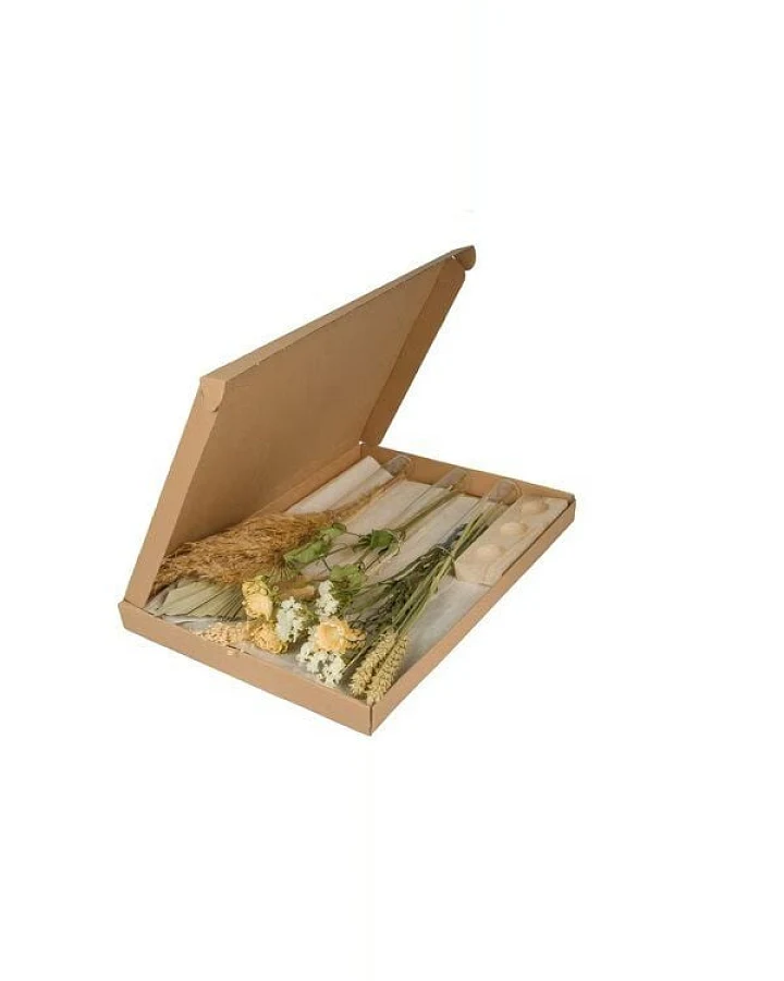 Floriette Trockenblumen mit Vasen im Briefpaket