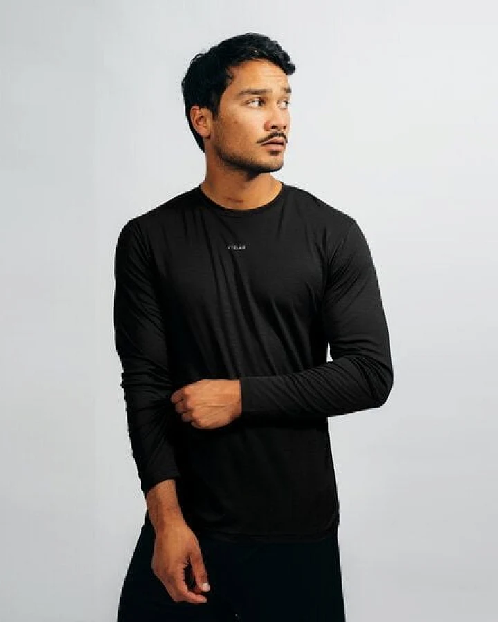 VIDAR Sport - Herren Sport Longsleeve aus TENCEL und SeaCell