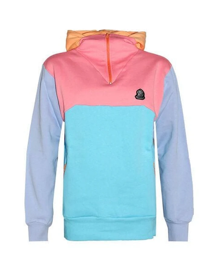 FÄDD Damen Sweatjacke/ Hoodie/ Zipper aus Bio-Baumwolle Lila/Rosa/Türkis