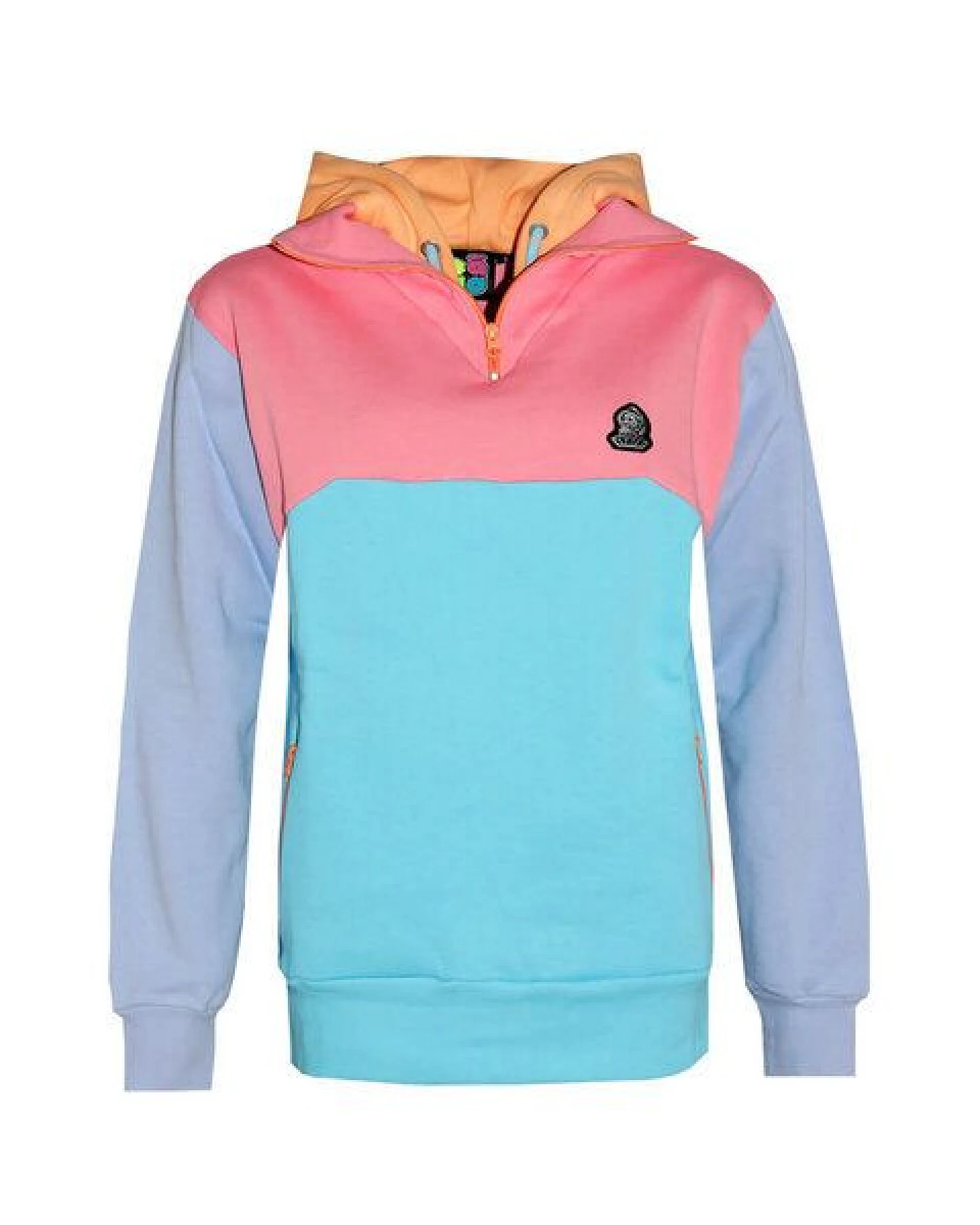 FÄDD Damen Sweatjacke/ Hoodie/ Zipper aus Bio-Baumwolle Lila/Rosa/Türkis – Ansicht 2